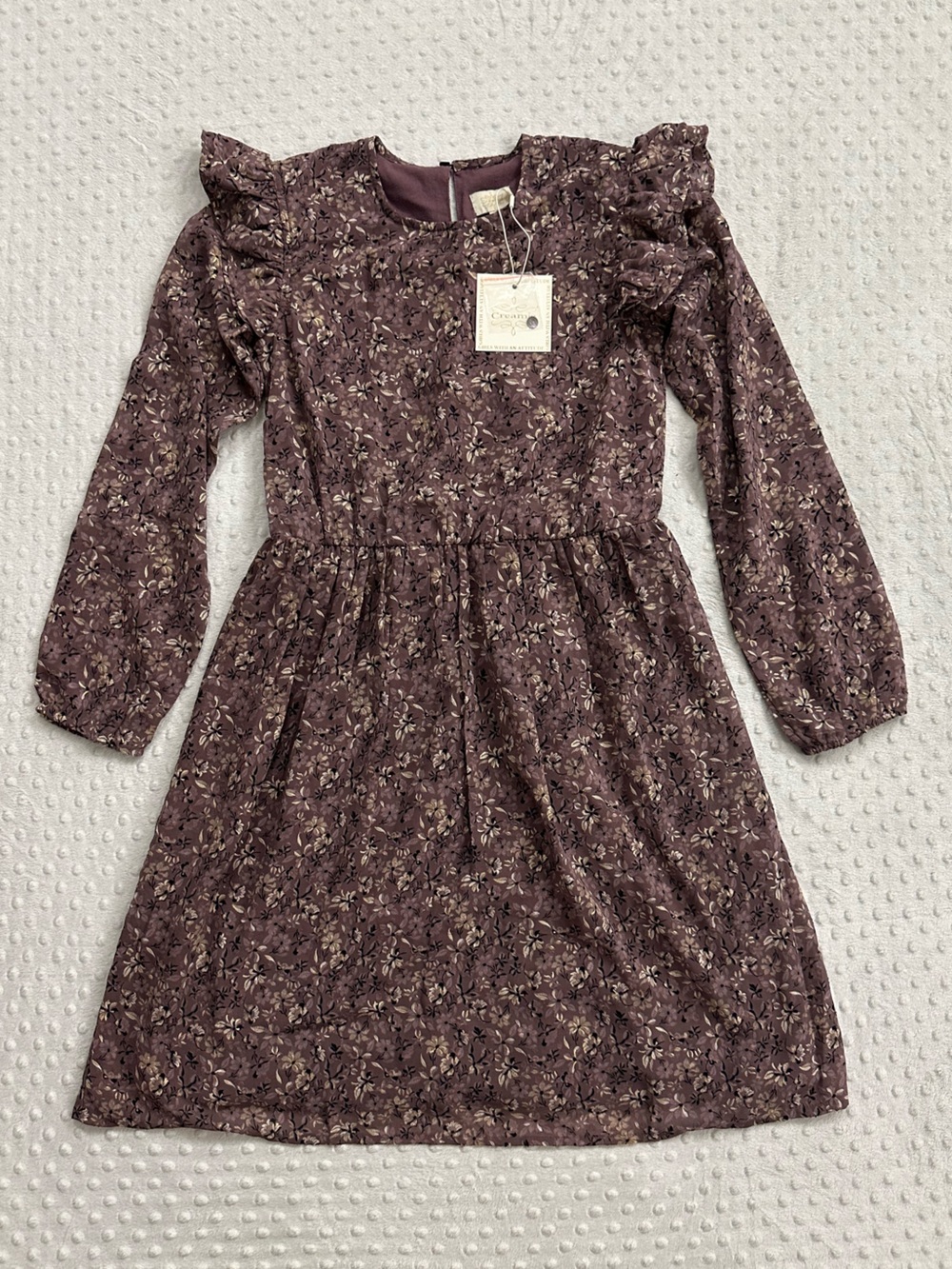 Creamie Floral Ruffle Dress (Y-14)